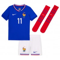 Frankreich Ousmane Dembele #11 Fußballbekleidung Heimtrikot Kinder EM 2024 Kurzarm (+ kurze hosen)